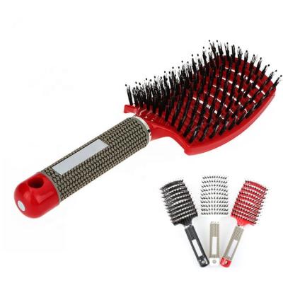 China 2018 Hot Selling Abody Hair Scalp Massage Comb Plastic Hair Comb Duct Brush For Hairdressing Styling Tool for sale