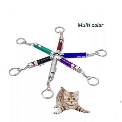 China Interactive Pet Laser Light Cat Toy Laser Dot Pointer Chaser Pen Toy Cat Teaser Exerciser Training Tools Feather LED Light for sale