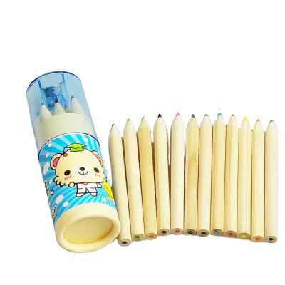 China Drawing Writing Promotional Professional Natural Wooden Colored Pencil Set With Box for sale