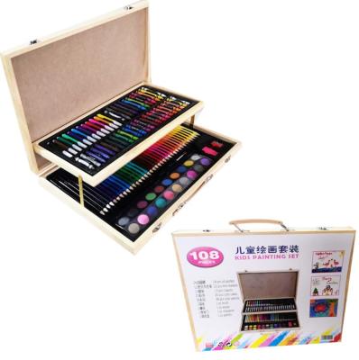 China 2019 New Design School Stationery Drawing Factory Price 108-Piece Art Set For Kids Drawing for sale