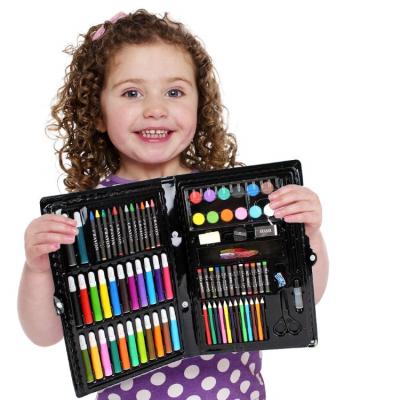 China Drawing Set of 168 Pen Art Set Kit Painting Sketching Color Drawing Pencils Stick with Case for Kids for sale