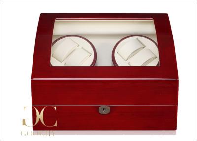 China Cherry Wood Watch Winder Battery Operated / Watch Winder And Storage Box for sale