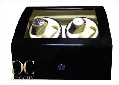 China Ebony Watch Winder With Glossy Painting , Watch Storage Box With Winder for sale