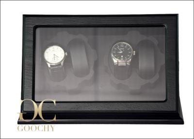 China Black Four Automatic Watch Winders with Tempering glass Box cover for sale