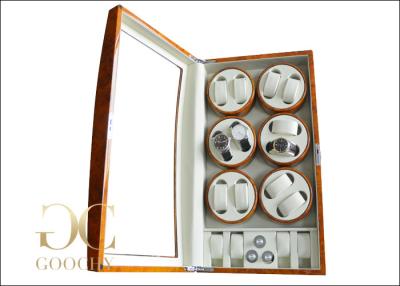 China Battery Operated Watch Winder / Multiple Winding Watch Case Rotating For Women for sale