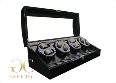 China Tempering Glass Rotations Watch Winder For Automatic Watches for sale