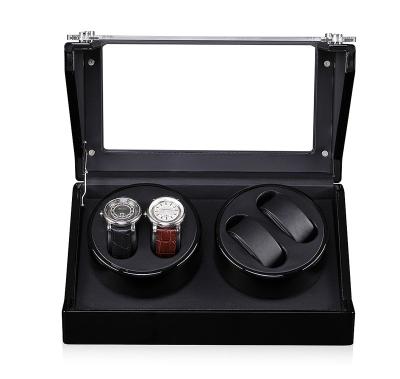 China Clear Dual Rotary Automatic Winder Box For Automatic Watches for sale