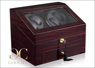 China Rotary Watch Winder Box / Dual Watch Winder Battery Powered  for sale