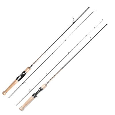 China Carbon 2 Sections 1.3m 1.5m 1.7m 1.8m 2m Rod Carbon Spinning Fishing Trout Ultra Light Fishing Bass Rods for sale