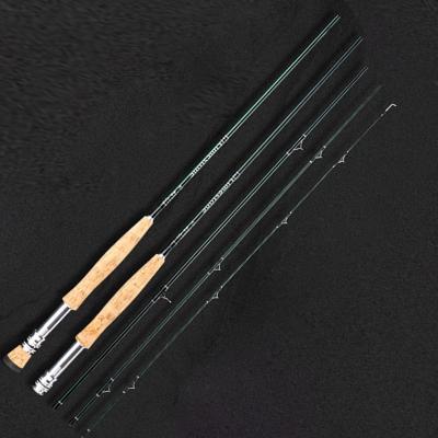 China Wholesale 3/4# 5/6# 2.7m Carbon Manufacturer Carbon Fiber 4 Section Cork Fly Fishing Rod For Current for sale