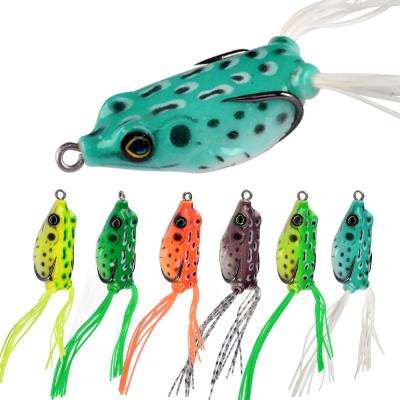 China Wholesale High Quality Soft Plastic Bait 40mm Topwater Bass Trout Fishing Lure Frog SL075 for sale