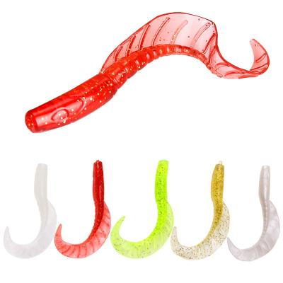 China Silicone Factory 70mm Packed Swim Baits Plastic Silicone Fishing Lures Swim Baits Soft Trout Lure for sale