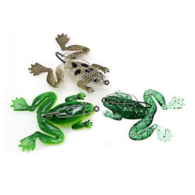 China Plastic Artificial PVC Topwater Bait Pike Wobblers 3.5cm Soft Fishing Lure 6cmFrog for sale