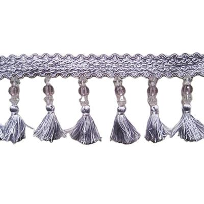 China Fashion Purple Fringe Tassel Fringe Trim, Fringe Trims For Curtains, Drapery for sale