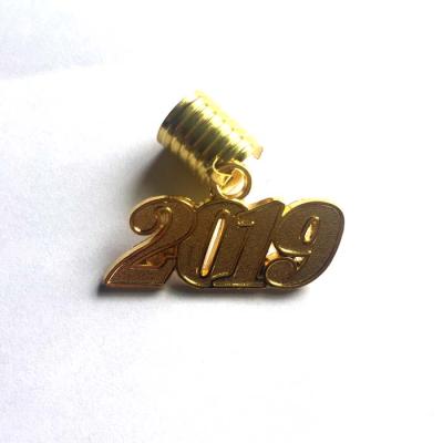 China 2019 Yeardate Graduation /decor/gift adult charm for graduation (gold/silver) for sale