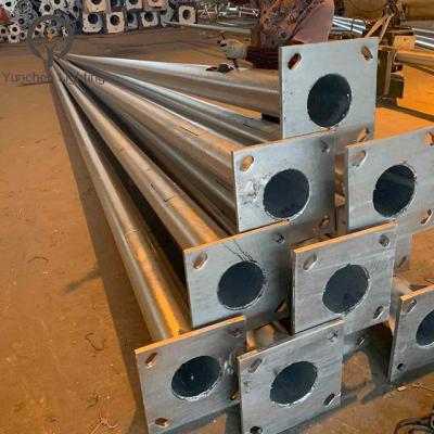 China Other Metal Post Galvanized Tapered Polygonal Electrical Steel Pole for sale