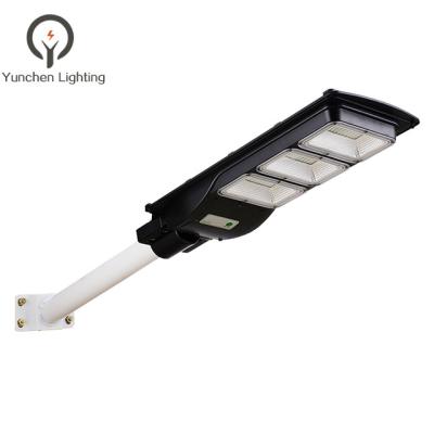 China High lumen ip65 waterproof garden 30w 60w 90w 120w all in one led solar street lights for sale