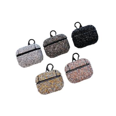 China For earbuds for 1 2 3 pro case Bing Bling Earphone Cover Keychain luxurious Diamond Luxury Rhinestone Airpod Case for sale