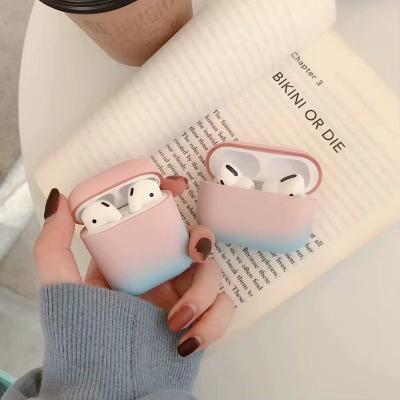 China Comfortable High Quality Fashion Gradient Airpods Soft Waterproof Cover Device Case Set Custom Women For Airpods Pro 3 2 1 for sale