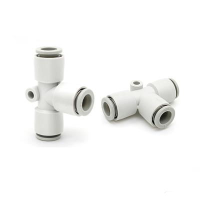 China Hotels KQ2T04- 0AM Type Three Way Push To Connect Tube Fitting To Sealant Union Pitch Connector Pneumatic Quick Fitting for sale