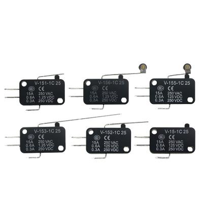 China Micro switch limit switch V-15 V-152 V-153 V-155 V-156-1C25 V-15 for sale