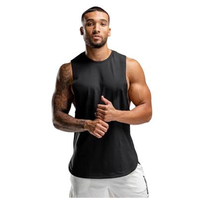 China Wholesale High Quality White QUICK DRY Fit Gym Tank Tops Running Men's Bodybuilding Tank Tops Smooth Fit Gym Tank Tops for sale