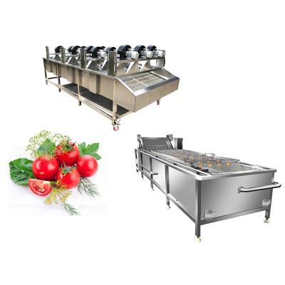 China High Cleaning Fresh Vegetable Industrial Fruits Cleaning Drying Processing Machinery Air Dry Washing Machine Line for sale