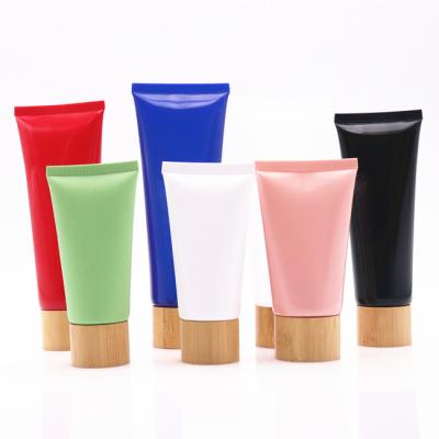 China Cosmetic Plastic Tubes Packaging 50g 60g 80g 100g 120g Colored Facial Creams Plastic Tubes Detergent Wholesale Hand Cosmetics for sale