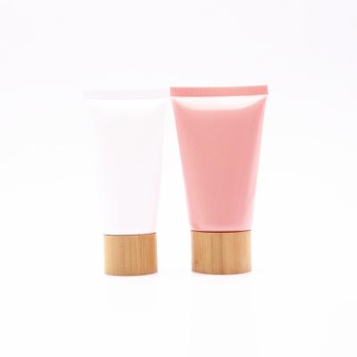 China High Quality Empty Soft Plastic White Pink Plastic Cosmetic Tubes Tube 50g 60g 80g 100g 120g for sale