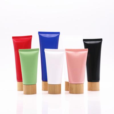 China Custom Black Cosmetic Plastic Tube Packaging Body Cream Lotion Tube Plastic Packaging Tube Bottle for sale