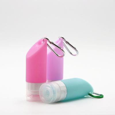 China Silicone Squeeze Bottle 60ml 100ml Cosmetic Shampoo And Conditioner Bottles Empty Hand Sanitizer Bottles for sale