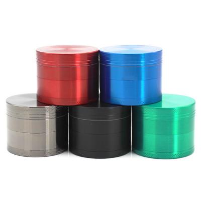 China 50mm Metal Herb Tobacco Grinder 4pcs Hot Colorful Zinc Alloy Weed Grinder Herb Smoking Accessories for sale