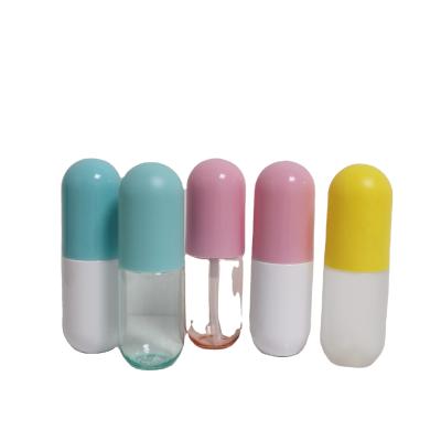 China 40ml 60ml Cosmetic Water Bottles Hot Portable Plastic Colorful Capsule Bottle Cosmetic Spray Bottle for sale