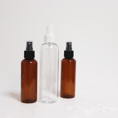 China 50ml 100ml 120ml Amber Cosmetic Plastic Bottles/Transparent Plastic Water Bottles Spray Bottle Cosmetic Packaging for sale