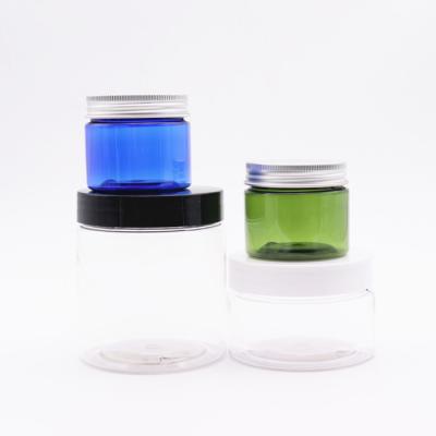 China 50g 100g 200g Pet Cosmetic Hot Selling Cosmetic Plastic Cream Jar Skin Care Clear Plastic Jar Pet Jar for sale