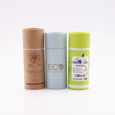 China Materials factory supply high quality eco packaging paper tube recycled biodegradable box for cardboard tube cosmetic packaging box for sale