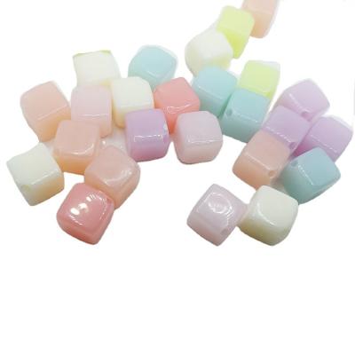 China For kids china cube 10mm plastic acrylic beads in place high quality jelly from factory for jewelry supply jewelry accessories for sale