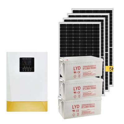 China 5KW Solar Complete Home System For Home Solar Off Grid Solar System For Home for sale