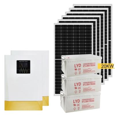 China 20KW Solar Complete Home System For Home Solar Off Grid Solar Power System For Home for sale