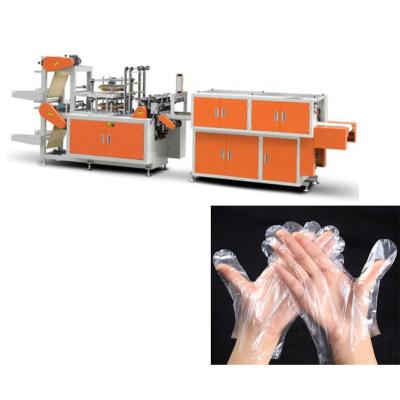 China Hotels CE Certificate High Quality Disposable Full Automatic PE CPE Band Plastic Glove Making Machine for sale