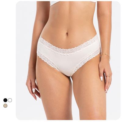 China Wholesale Cotton Lace Sexy Women's Ladies Brazilian Tanga Briefs Briefs Hippie Panties Breathable Underwear for sale