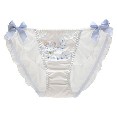 China Wholesale Breathable White Girl Zodiac Cute Panties With Bow Briefs Underwear for sale