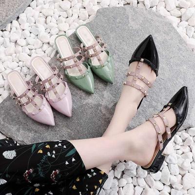 China Designer Casual Party Dress Ladies Hot Selling Fashion Trend Women's Thick Heel Low Heels Luxury Shoes Heeled Slippers Wedges Sandals for sale