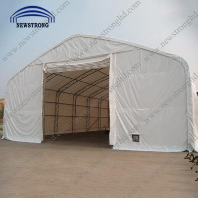 China Steel Frame Waterproof Prefab Trussed Industrial Storage Shelter for sale