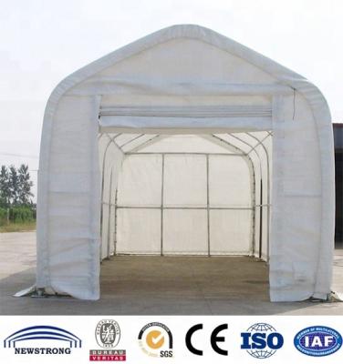 China Cheap Storage Warehouse Steel Frame Canopy Tent With PE / PVC Cover for sale