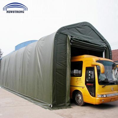 China 100% Water Proof PVC Steel Cheap Bus Garage for sale