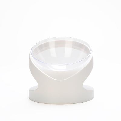 China Viable Hot Selling Acrylic Clear Pet Bowls Pet Translucent Double Bowl With Transparent Dog And Cat Pet Double Bowl for sale