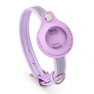 China Viable Hot Sale Classic Name Tag Personalize Leather Airtag Collar Collares Para Pet Gps Pet Collar for sale