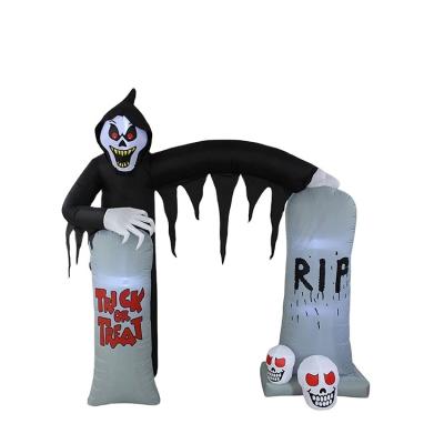 China 100%Polyester Inflatable Arch Model Tombstone Ghost Toy Halloween Decoration Decor for sale