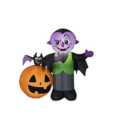 China 100%Polyester The Latest Halloween Decoration Boy Elf Inflatable Pumpkin Bat Inflatable Toy for sale